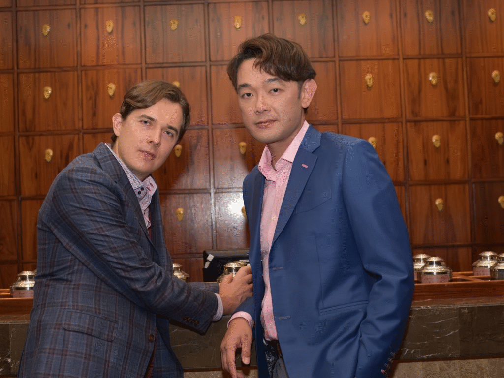 Men Wearing Bespoke Tailored Suit