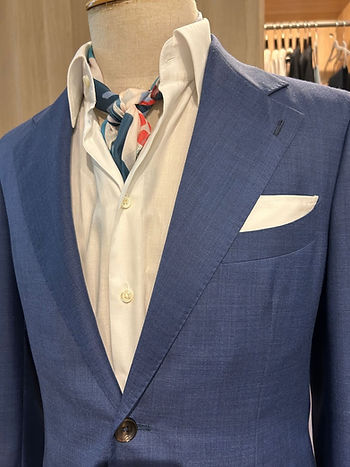 Blue Business Casual Suit Attire