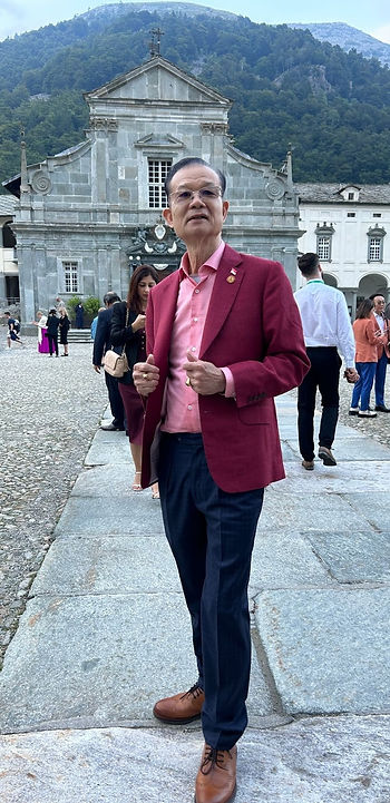 Red Business Casual Suit Attire