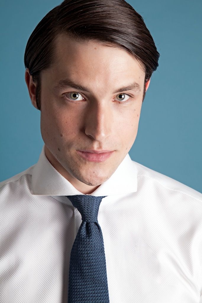 Cutaway Collar White Shirt