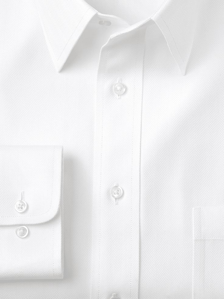 Point Collar White Shirt